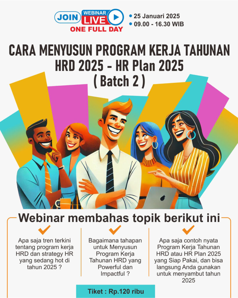 Join My Live Webinar CARA MENYUSUN PROGRAM KERJA TAHUNAN HR 2025 atau